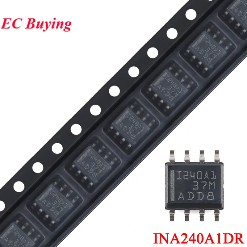 10Pcs/1pc INA240A1 INA240A1DR INA240 SOIC-8 -4V to 80V Bidirectional Ultra-Precision Current-Sense Amplifier with Enhanced PWM