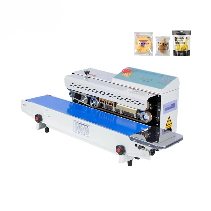 

High Quality Muti-functional Continuous Sealer Band Seal for Snack Pouch Food Bags Film Plastic Bags Sealing Machine