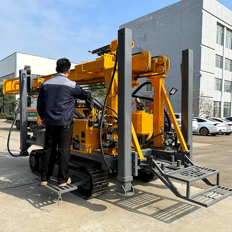 JDL-280 آلة حفر آبار المياه الزاحفة بخار الماء آلة الحفر المزدوج آلة حفر آبار المياه العميقة