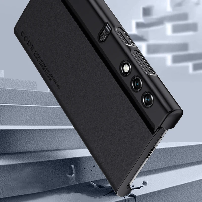 Huawei-高級レザー携帯電話ケース,耐衝撃性カーボンファイバー耐衝撃ケース,VCA-AN00