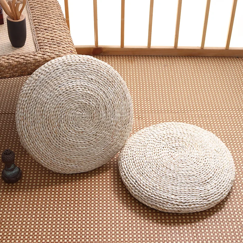 Wholesale Seagrass Zafu Meditation Cushion Zen Tatami Floor Sitting Pad for Yoga Meditation and Prayer Natural Grass Mat