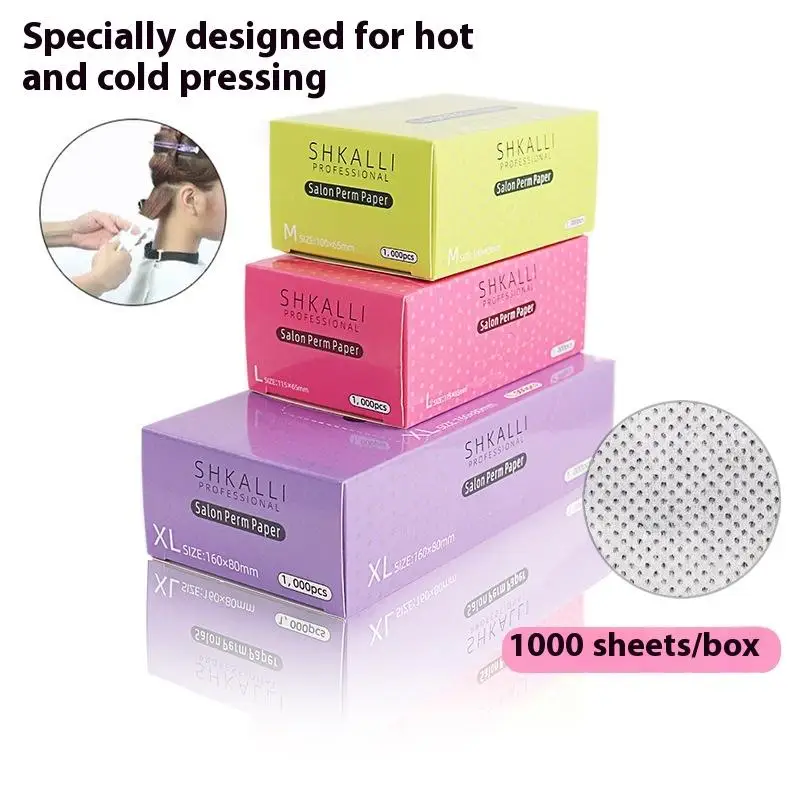 

1000 шт., бумаги для химической завивки волос, сетчатые обертывания разных размеров, высокопрочная цветная бумага для профессиональных инструментов для парикмахерских салонов