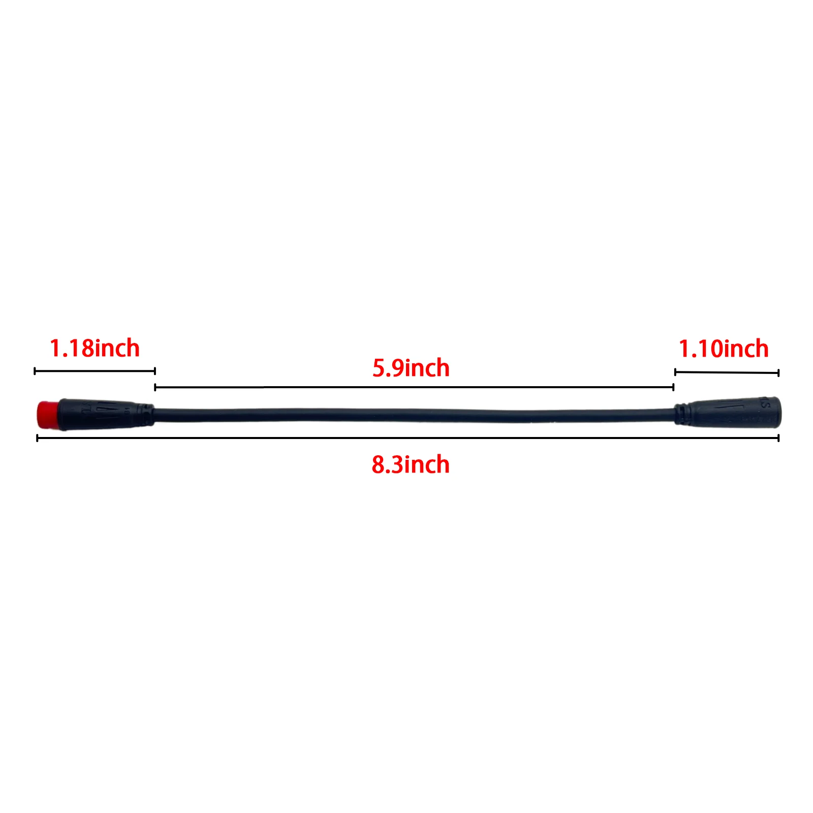 Картина 6: Тормозной трос M8 2PIN-3PIN EBIKE, обновление гидравлических электронных тормозов для электрического велосипеда с адаптером-переходником «мама-папа», красно-желтый