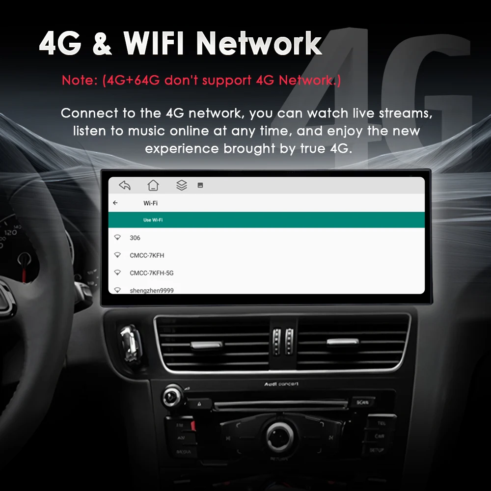 12,3-Zoll Android 16 Autoradio für Audi A6 A6L A7 C7 2012-2018, Multimedia CarPlay 4G WIFI DSP Stereo GPS-Navigation QLED Touchscreen – Detail 10