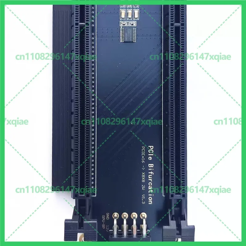 Used PCIE 4.0 Splitter Card X16 to X8X8 2-Slot Width for ITX A4 FormD Case Dual GPU Training Graphics Card Adapter