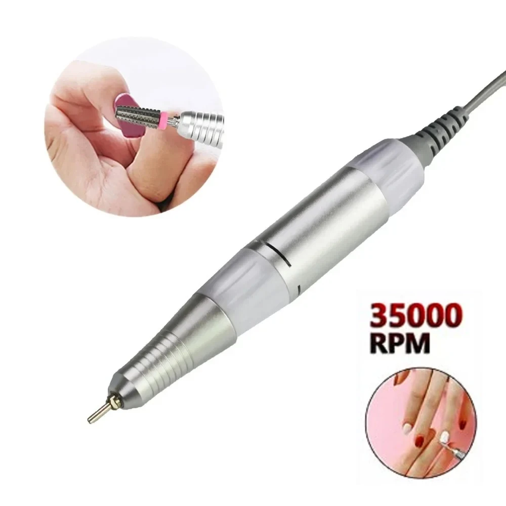 

35000rpm 5Pins Electric Nail Drill Machine Handle Handpiece Pedicure Replacement Pen Manicure Beauty Tool ABE Accessory
