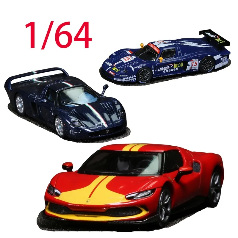 

BBR Diecast 1/64 Scale Ferrari Alloy Car Model Ferrari 296 GTB Maserati MC12 Play Vehicles Toys for Boys Original Box