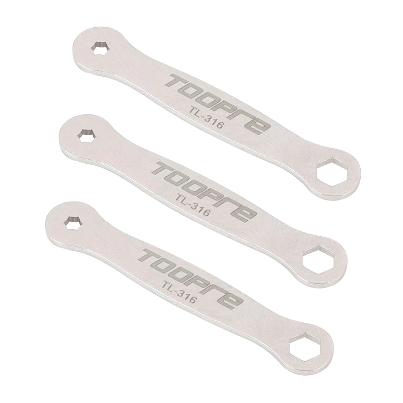 

2-in-1 CNC Machining Pedal Bolt Removal Installation Tool 3.2/3.4mm Torx Head Screw Wrench 6mm Hex Wrench Bicycle Mounting Tool
