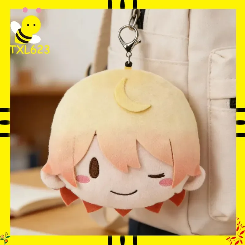Project Sekai Tenma Tsukasa Omanjuu Plush Keychain Pjsk Bean Eyes Mascot Anime Merch