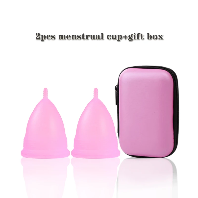 3Pcs Medical Grade Silicone Menstrual Cup Women Mestrual Period Cups Coppetta Mestruale Coupe Feminine Hygiene Menstrual Disc