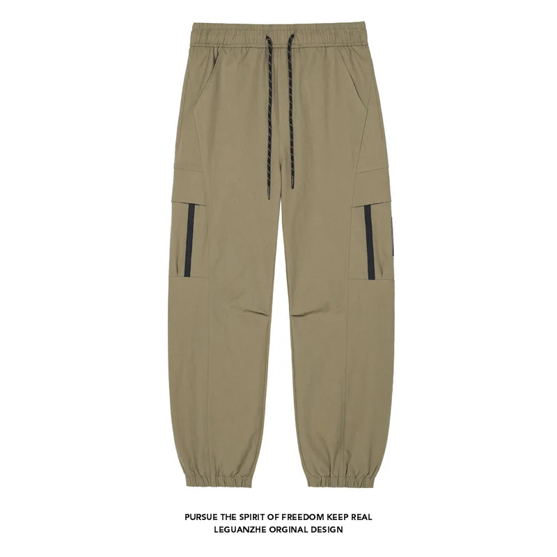 

【Mirrordust】Осенние эластичные брюки-карго больших размеров в японском стиле, повседневные уличные модные длинные брюки M-5X