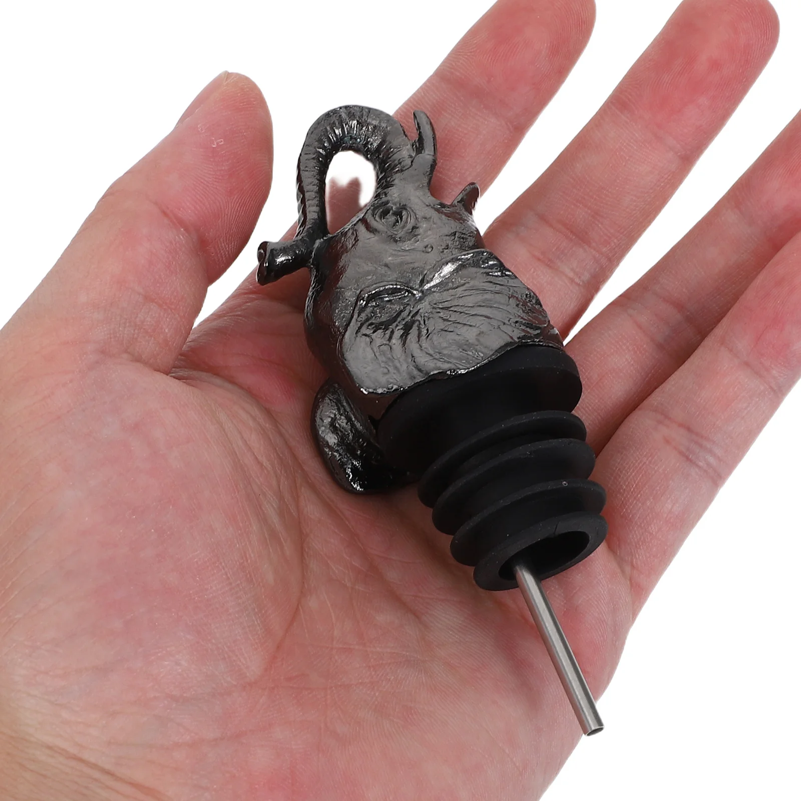 

2Pcs Elephant Wine Pourer Spout Zinc Alloy Animal-Shaped Drip-Free Alcohol Dispenser for Wine Whiskey Bottles Bar Party Supplies