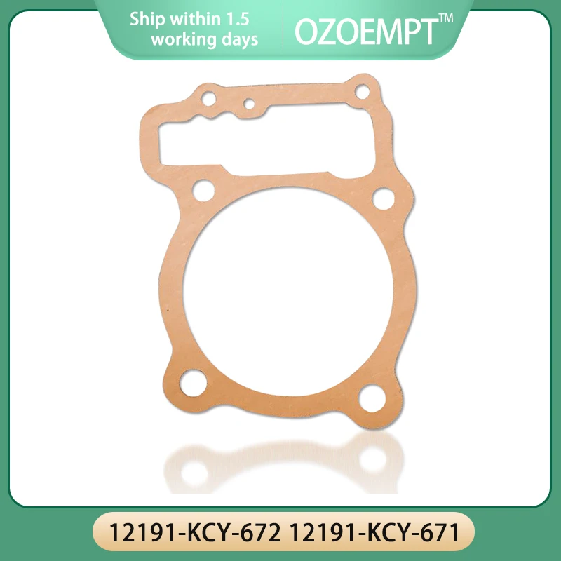 

Цилиндр прокладки для XR400 96-08 NX400 NX4 FALCON 00-10 TRX400EX 99-08 TRX400X 09-14, замена OEM:12191-KCY-672/671