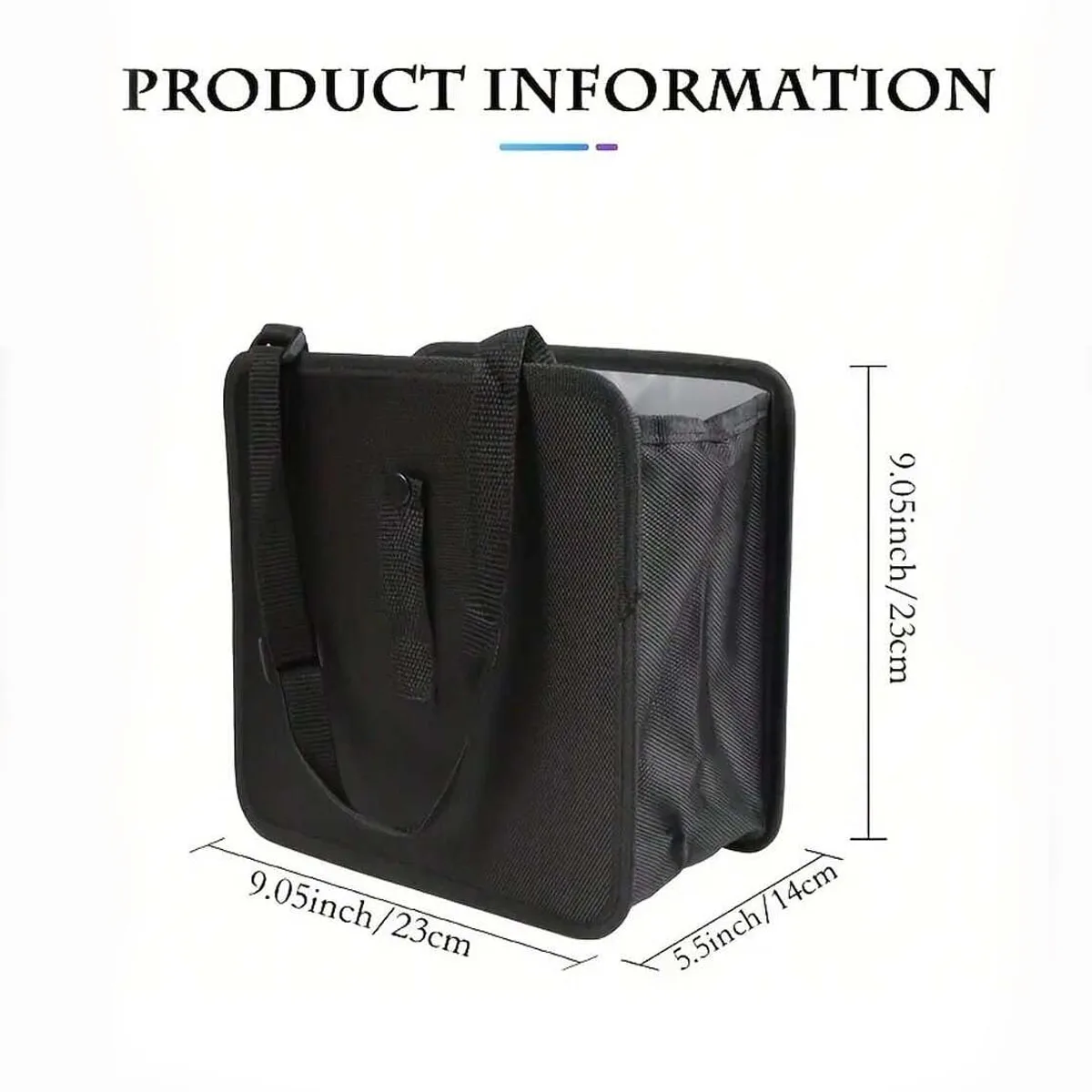 Car Seatback Trash Can Storage Net, Pocket Rear Seat Hanging Storage Box, Waterproof Trash Can Storage Bag view 3