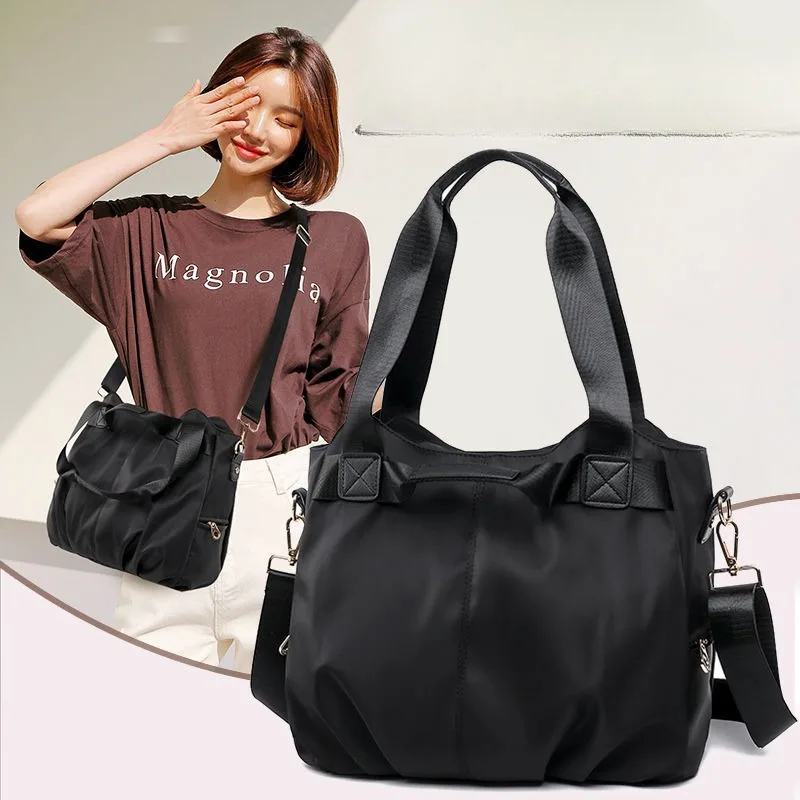 New Style Multi-pocket Tote Bag Commuting Crossbody Bag Fashion All-match Portable One Shoulder Mother Nylon Bag