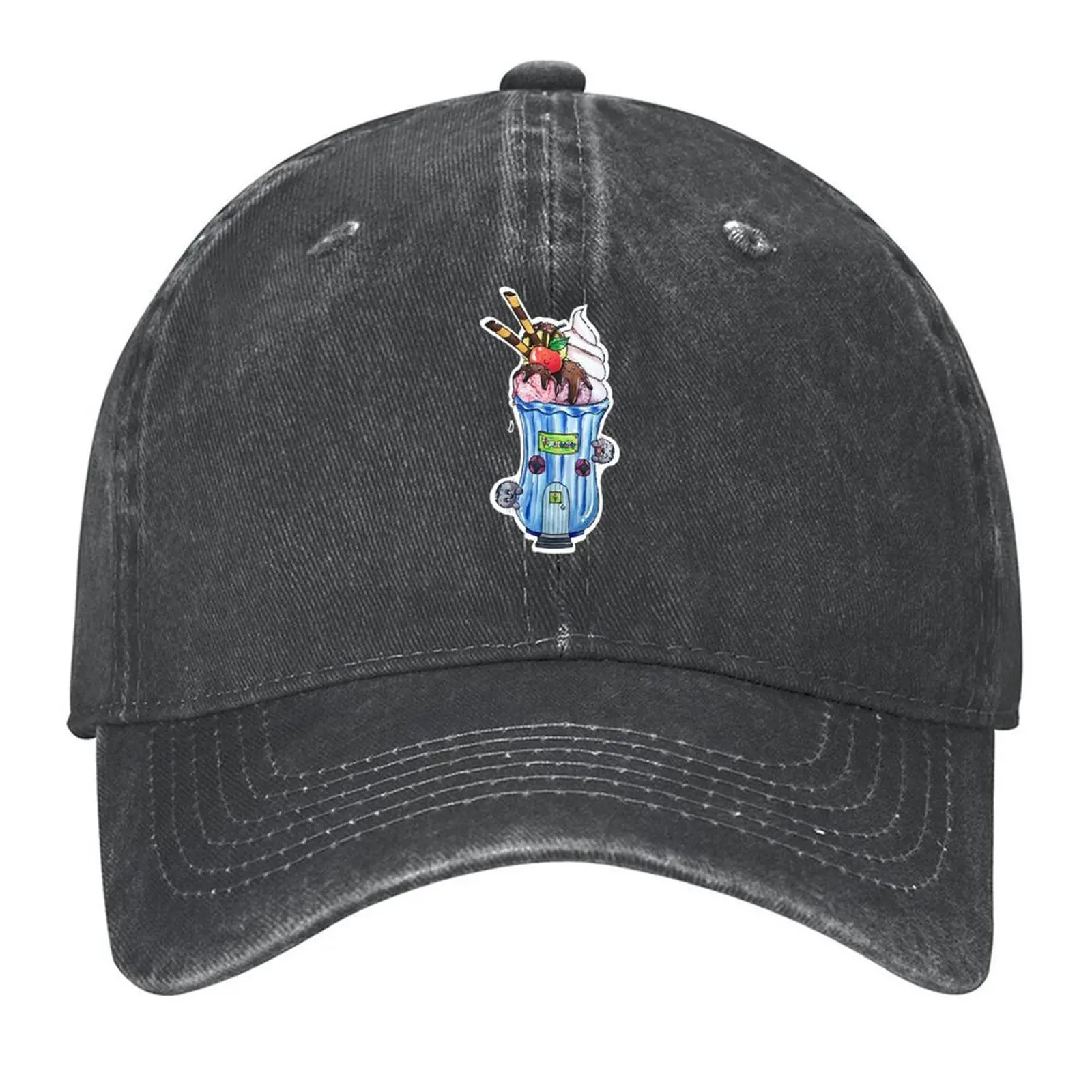 

Seals playing at Ice Cream Factory Baseball Cap fun hats black Cosplay winter hats for men Hats Man Women's