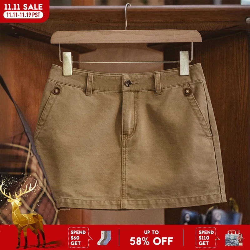 

Maden Повседневная юбка цвета хаки трапециевидной формы, женская летняя мини-юбка с низкой талией, стильная сексуальная нижняя часть в стиле Y2K для уличной моды, короткая юбка