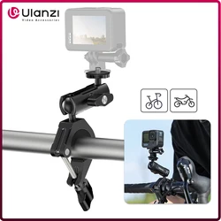 Ulanzi CM025 360 ° obrotowa kamera działania uchwyt na kierownicę rowerowa/motocyklowa z adapterem GoPro Hero 12 11 10 9 8 Insta360