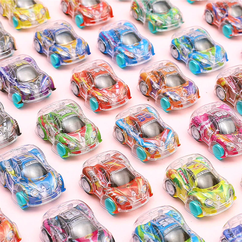 

10/50Pcs Mini Transparent Pull Back Car Toy Kids Birthday Party Favors Giveaway Pinata Filler Carnival Classroom Prize Gift Pack