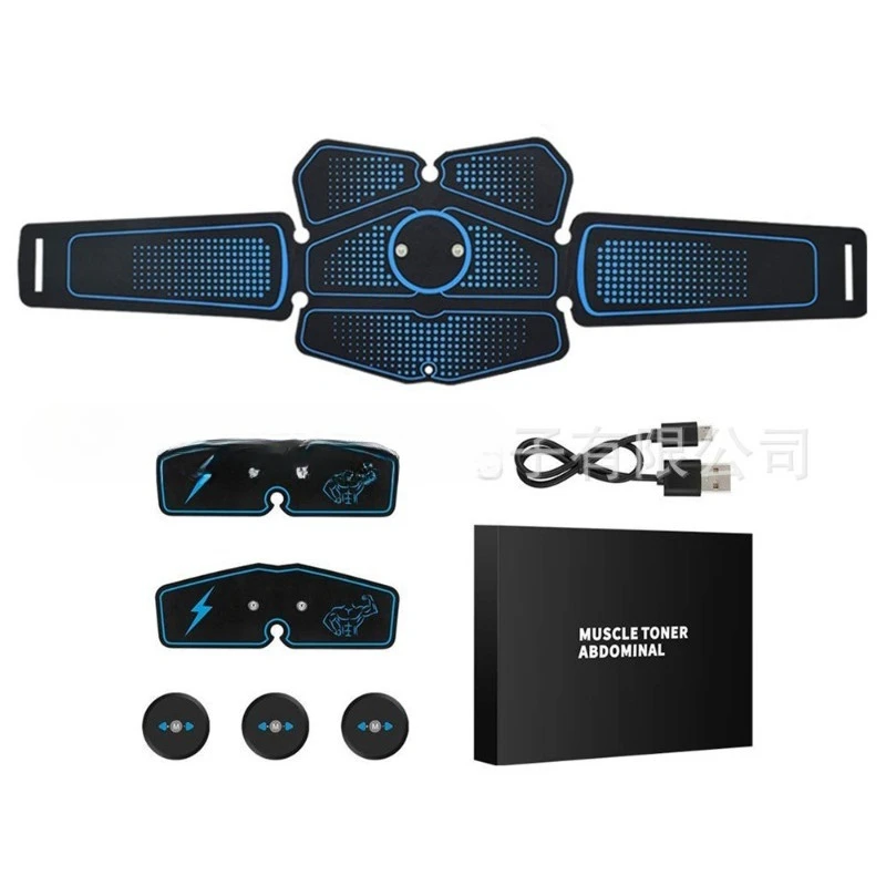 Intelligent EMS Abdominal Muscle Patch, Home Fitness Massage Device for Abdominal Muscle Training & Body Exercise Fitness