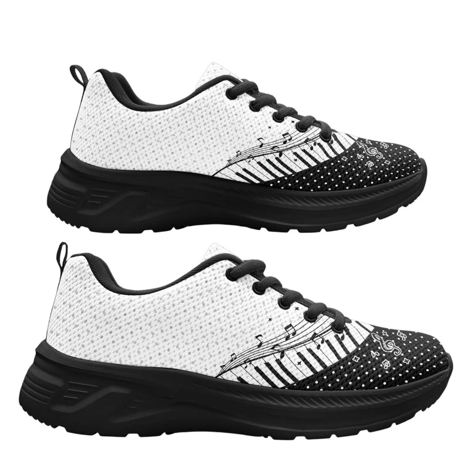 PENSTROLL Music Note Piano Mesh Running shoes Mesh & EVA Men's Sports Shoes Lightweight Walking Shoes for Gym