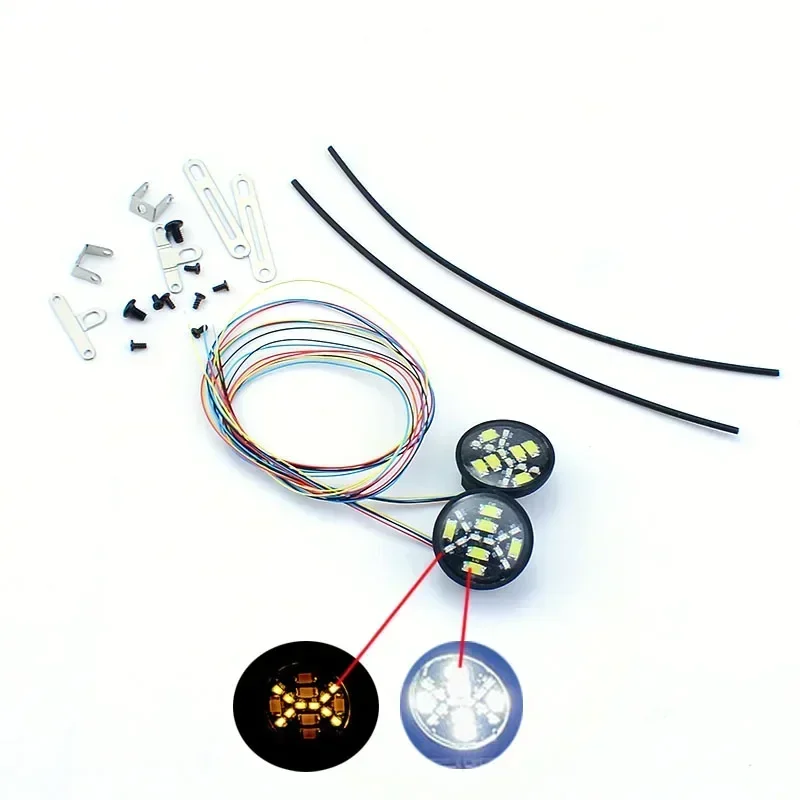 RC Truck LED Hoge Plafondspot Twee Kleuren Aanvullende Verlichting voor 1/14 Tamiya SCANIA 770S Volvo MAN 1/10 RC Crawler Auto TRX4 DIY