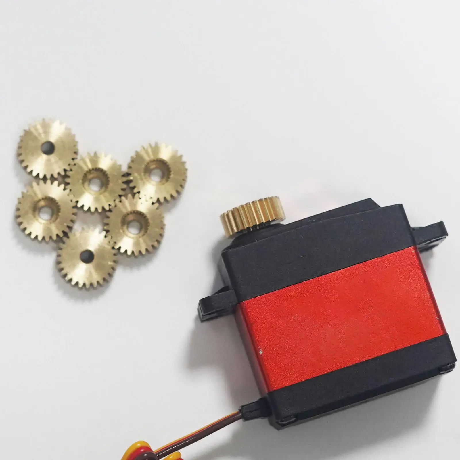 Servo Gear Brass 25T Spline Metal Component for Industrial Robot Arm and Servo Motor Applications