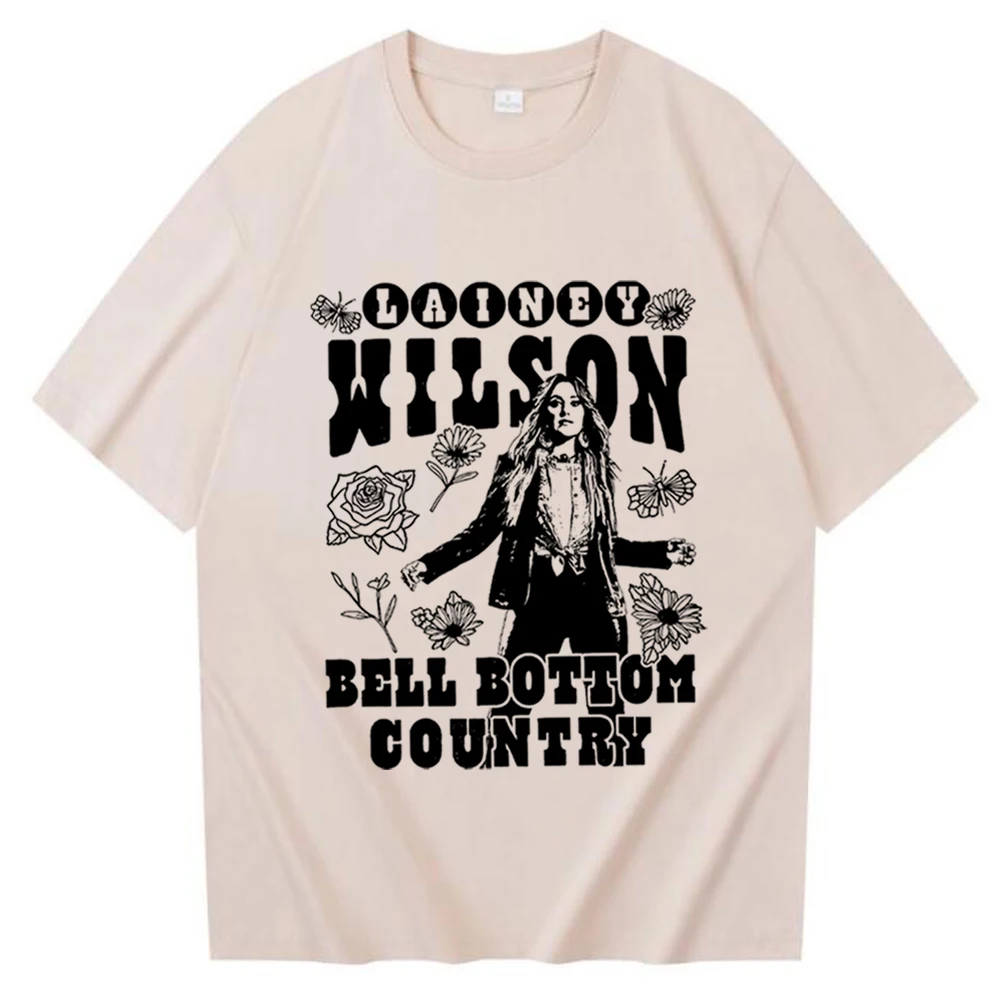 Lainey Wilson Graphic Shirt Lainey Wilson Bell Bottom Country Shirt Manon Lainey Wilson Fan Gift O-Neck Short Sleeve Shirts