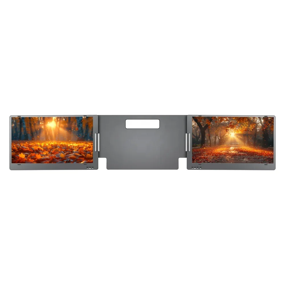 

Оптовая продажа, 15,6-дюймовый тройной внешний ЖК-экран FHD, портативный монитор для ноутбука, удлинитель двойного экрана, USB Type-C, один кабель для подключения