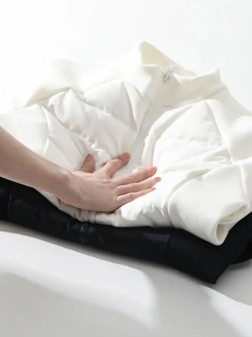 سليم صالح Du down Jaet الوقوف الياقة خفيفة الوزن الدافئة Faionable المرأة الخريف الشتاء القطن الرياضة Sle تصميم ثلاثي الأبعاد