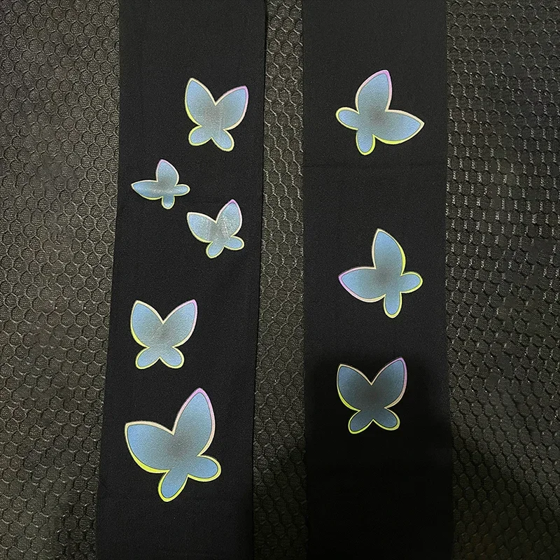 جديد 2025 لعبة القرنفل الشجاع تأثيري الكبار النساء مرونة جوارب طويلة فراشة طباعة زي ملحق هالوين موحدة الدعامة