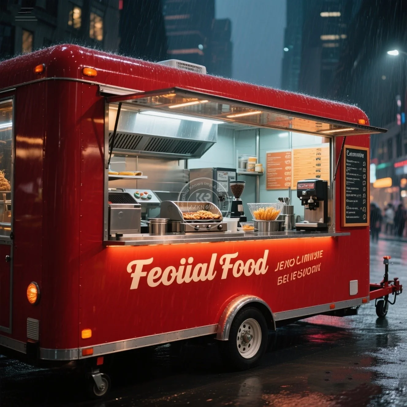 

USA Standard Food Truck Fully Equipped Street Restaurant Concession Ice Cream Snack Cart Mobile Food Trailer