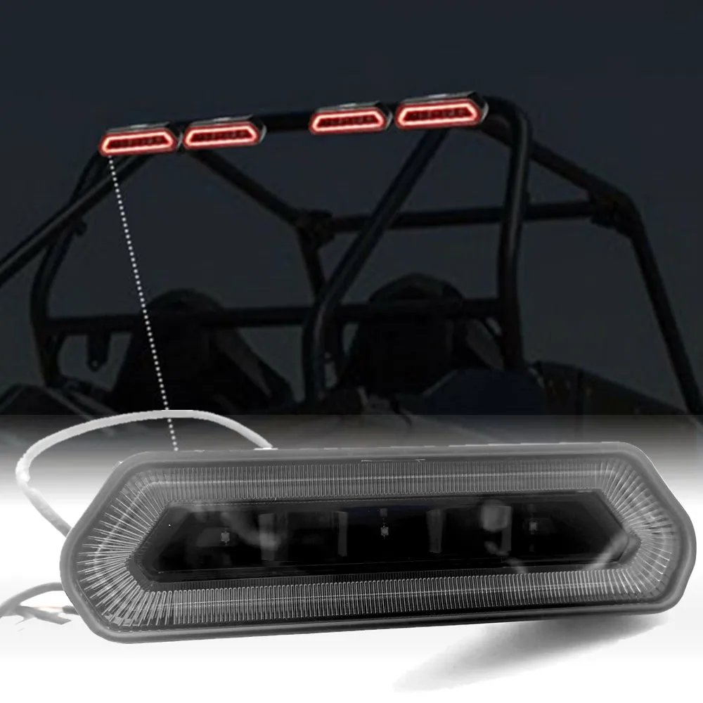 Red/ Blue Halo Rear Chase LED Light Bar Running Brake Reverse Light For Can-Am Maverick X3 RZR 1000 UTV ATV Accessories