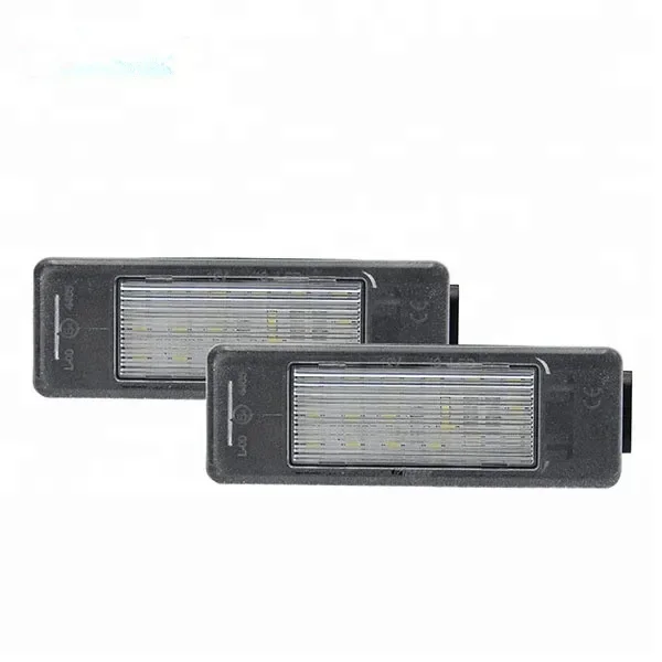 LED لوحة ترخيص ضوء رقم السيارة لوحة مصباح لبيجو 106 ثلاثية الأبعاد/5D 508 5D SW 607 1007 207 308 3D/5D 406 407 3008 الأبيض