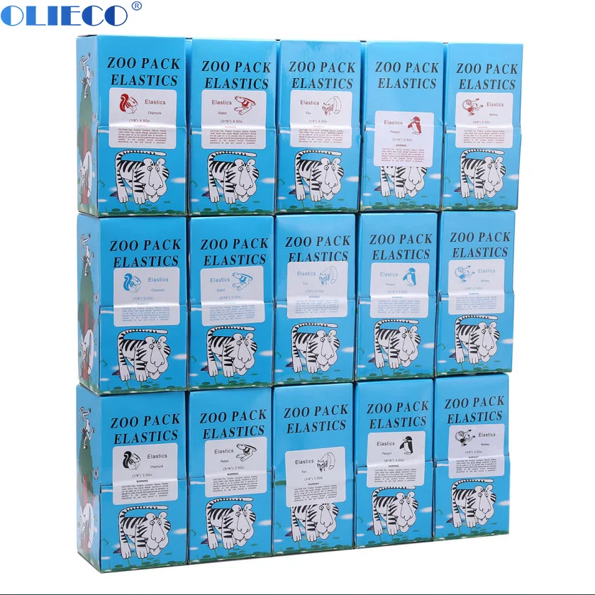 

5000pcs/box Dental Orthodontic Zoo Pack Elastics High-quality Latex Rubber Bands Latex Braces Force Teeth Ligatures Ties