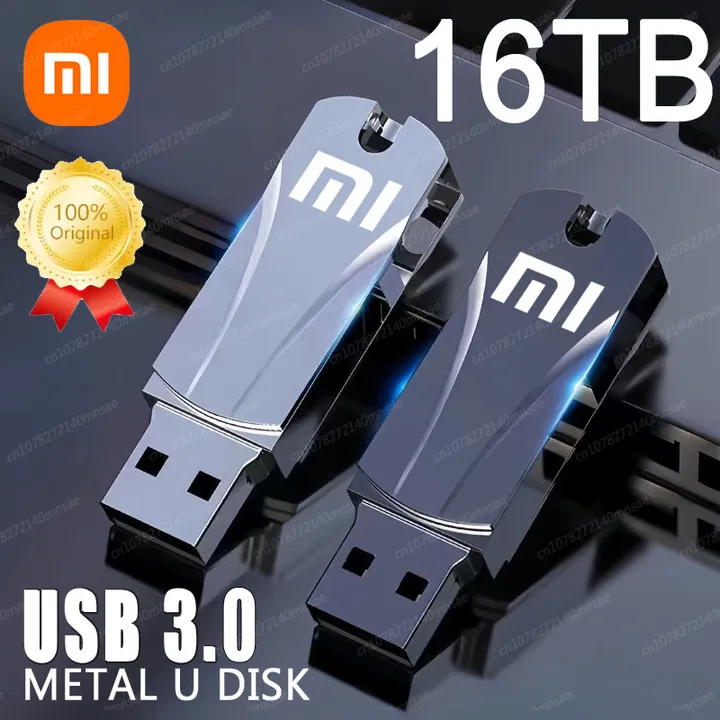 Xiaomi 16TB U Disk Metal Flash Drive USB 3.0 High Speed File Transfer 8TB 4TB Ultra-large Capacity Waterproof Mechanical Style