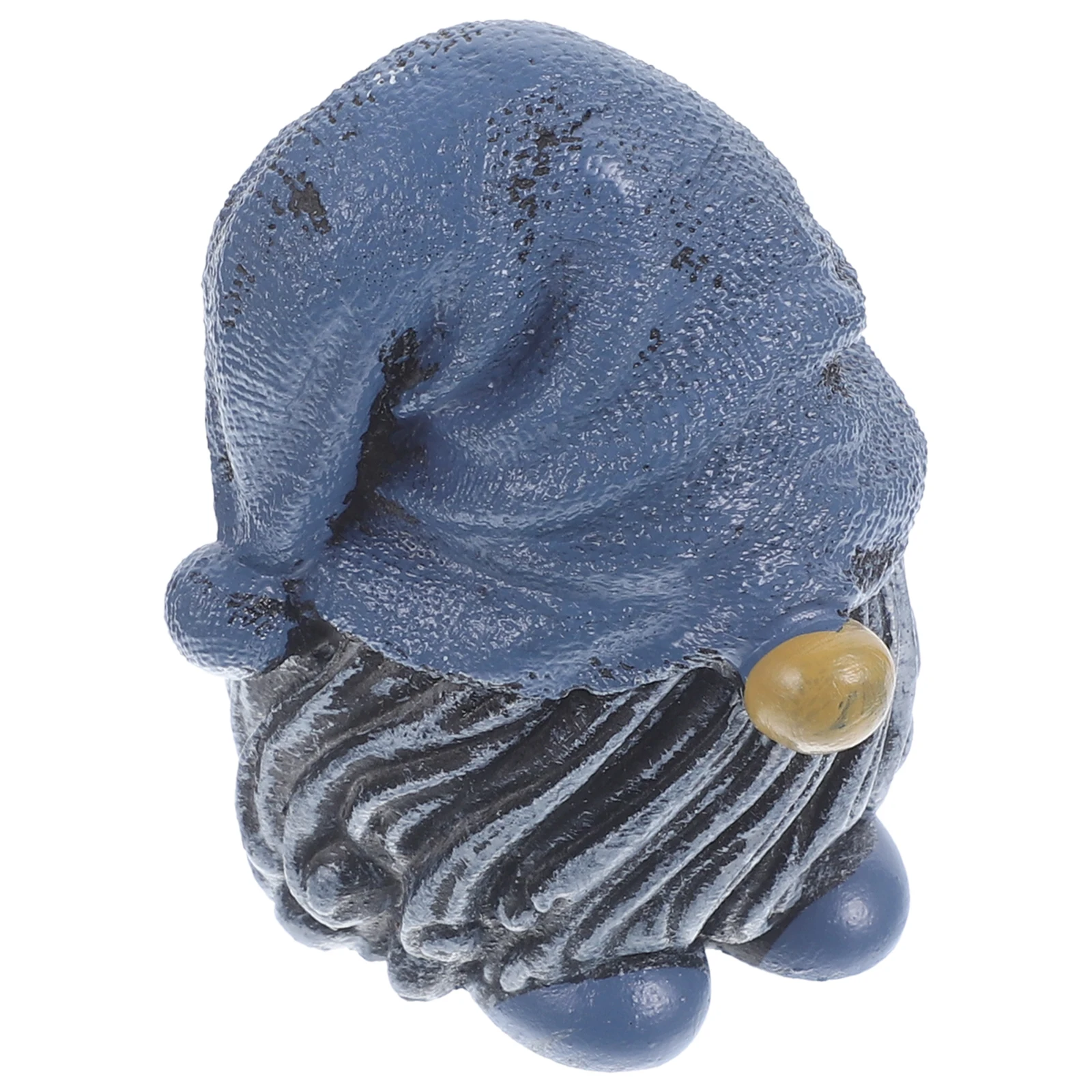 

Christmas Gnome Decor 1 Small Blue Hat Resin Ornament for Miniature Decoration Cute Dwarf Holiday Display