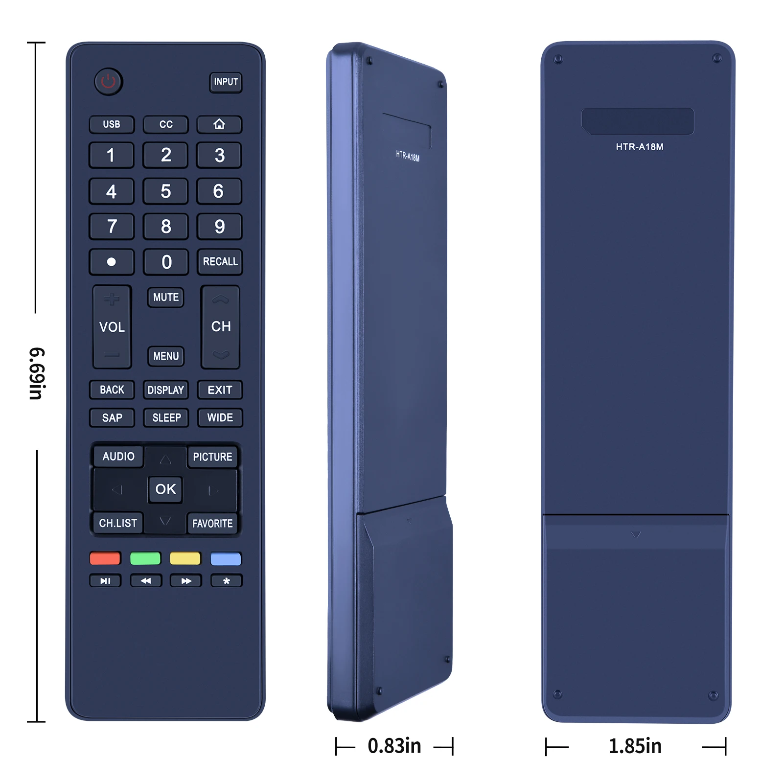 New Original Remote Control HTR-A18M For Haier LCD LED TV LE58F3281 32D3000 LE32M600M20 LE32F32200 LE24M600M80 65d3550