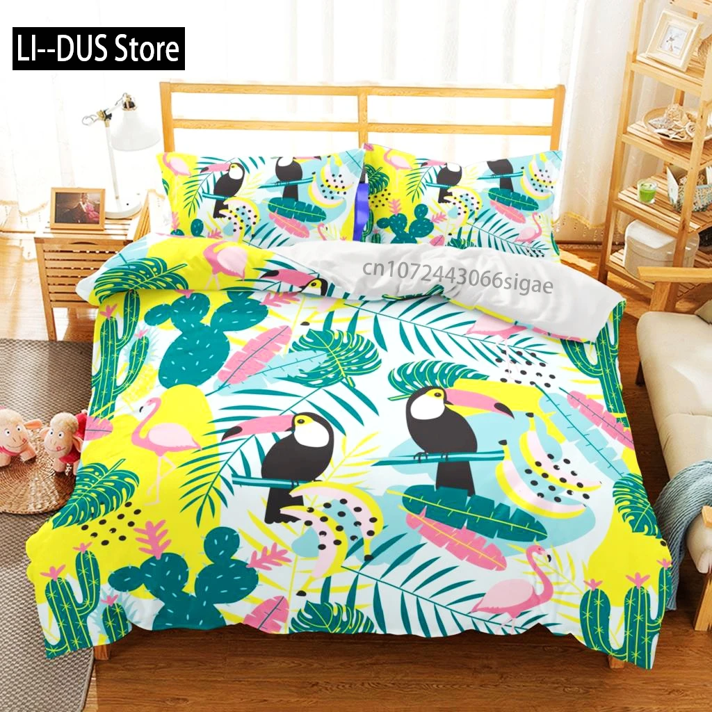 

Pink flamingo Bedding Set Single Twin Full Queen King Size Flamingo Bed Set Aldult Kid Bedroom Duvetcover Sets 3D Print 012