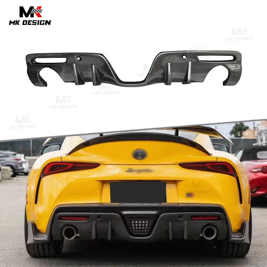 

Carbon Fiber AG Style Rear Bumper Lip Diffuser for Toyota Supra A90 A91 GR MK5 2019UP Carbon Rear Diffuser Rear Lip Splitter