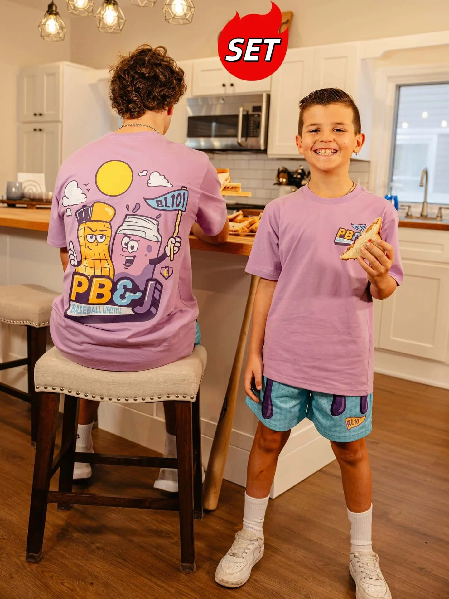 Nueva diversión de verano: Mantequilla de maní y mermelada # 101 #   Conjunto Deportivo de Camiseta y Pantalones Cortos de Secado Rápido 3D para Hombres y Mujeres, Adultos/Niños