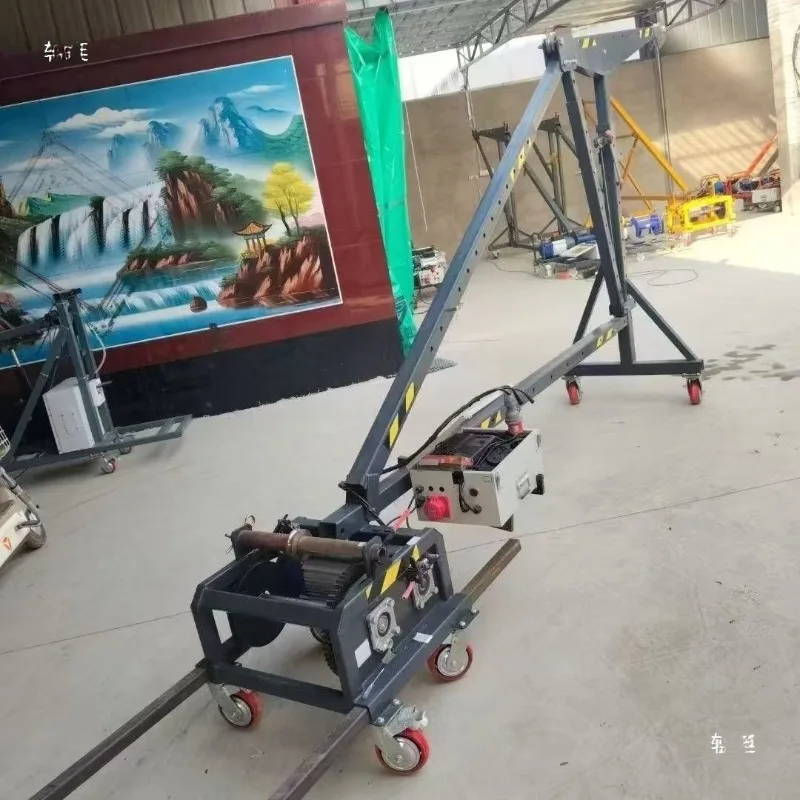 outdoor mobile straight arm crane door and window glass crane household small high-altitude window lifting and lifting machine
