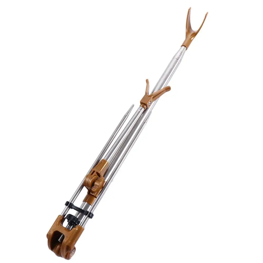 

Stainless Steel Double Groove 1.5M 1.7M 2.1M 2.3M Telescopic Fishing Pole Holder Fishing Bracket Fishing Rods Holder Hand Rod