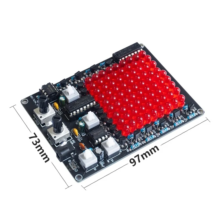 

Электронный комплект «сделай сам», комплект светодиодных слежек для слежения, регулируемая скорость оси X/Y, мигающий свет