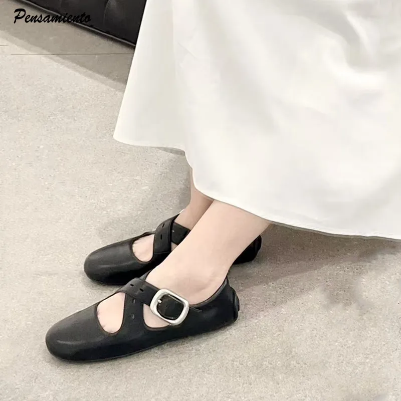 

Модные женские балетки Мэри Джейн с перекрестными ремешками и пряжками, удобные туфли на мягкой подошве для ходьбы и танцев, лоферы в стиле Лолита для весны и осени