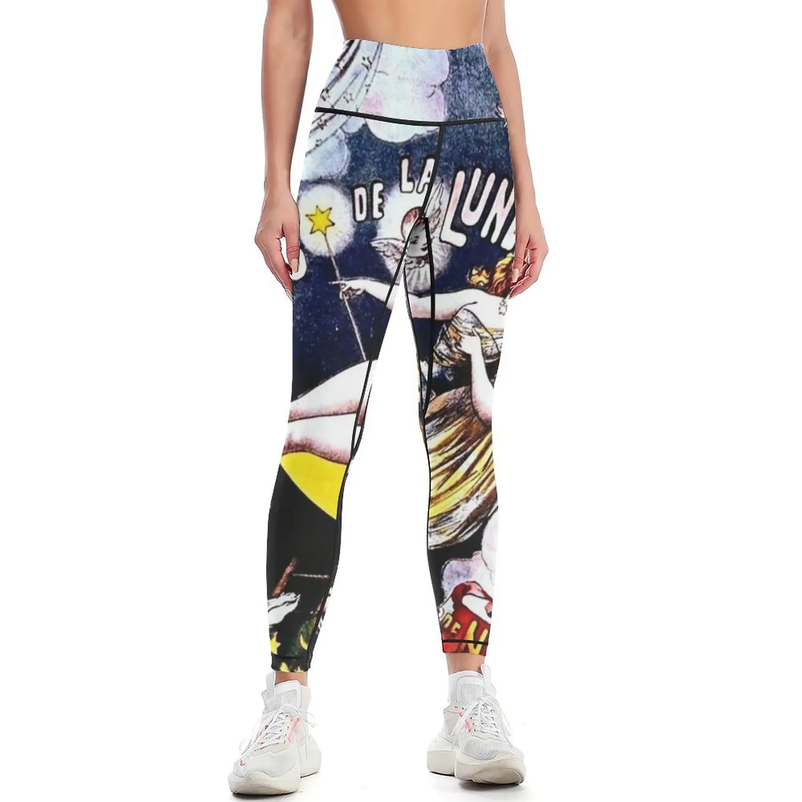 

Vintage French Circus Poster Leggings sport legging Women's gym Women's pants push up fitness Womens Leggings