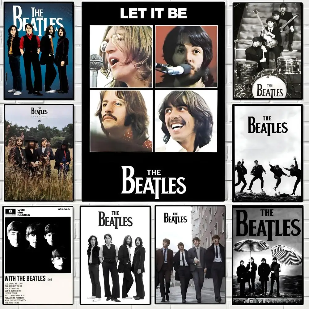 Poster High-quality vintage prints & posters for home, bar, cafe, aesthetic wall art. T-The Beatles