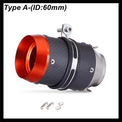 51mm 60mm Universal Motorcycle Exhaust Escape Moto Muffler for KTM RC 125 250 390 DUKE Z900 S1000RR CBR1000 MT09 MT07 Tmax530 R3 image 3