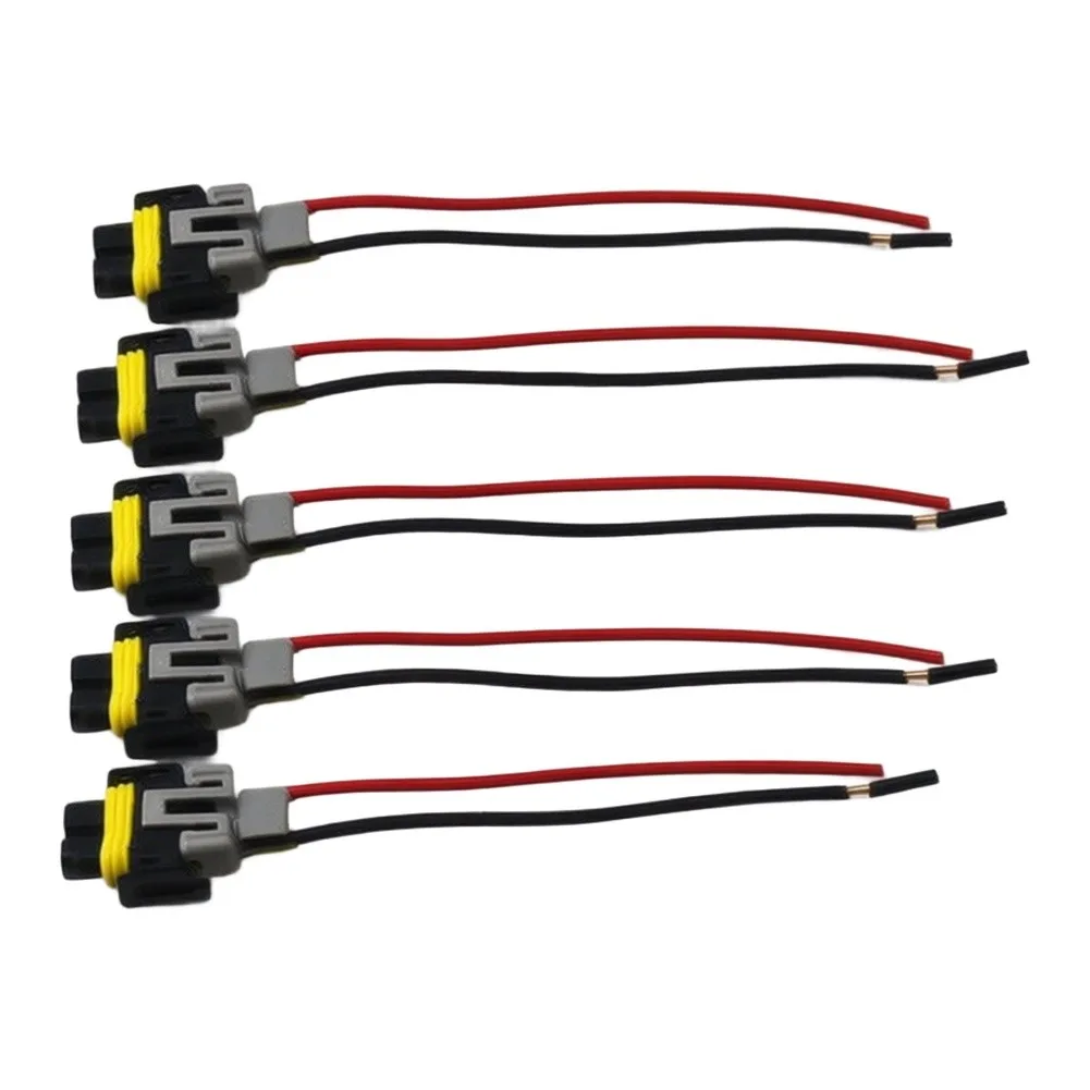 5Pcs Car Light Socket Harness H8 H9 H11 For Headlight Female Connector
