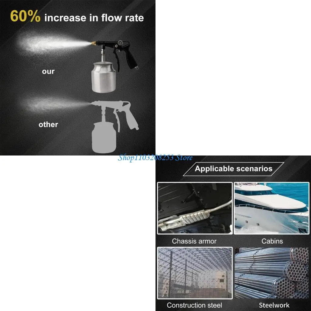 

R6FA Automotive Undercoat Sprayer Guns for Even Distribution Bed Liners Application